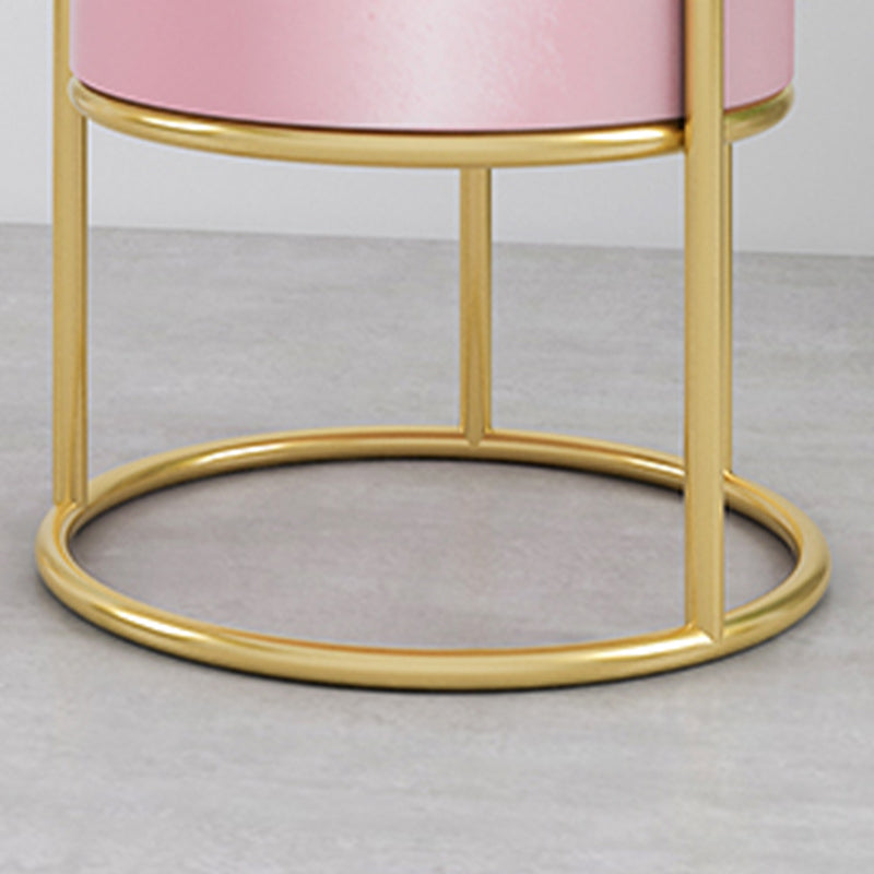 Sedie da pranzo a braccio di velluto glam sedia da pranzo in metallo per uso domestico