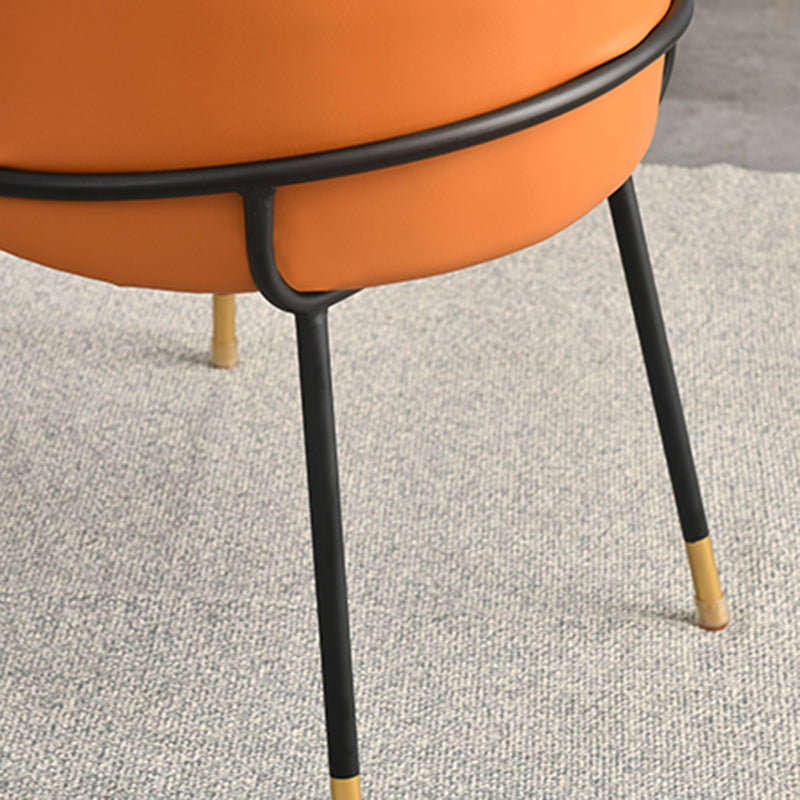 布張りのダイニングチェア北欧スタイルのアームレスソリッドバックチェアのための家