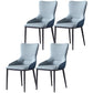 Contemporary Kitchen Chairs Dining Arm Side Chairs with Metal Legs