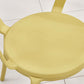 Chaise de cuisine contemporaine chaise latéral de bras à manger avec des jambes en plastique