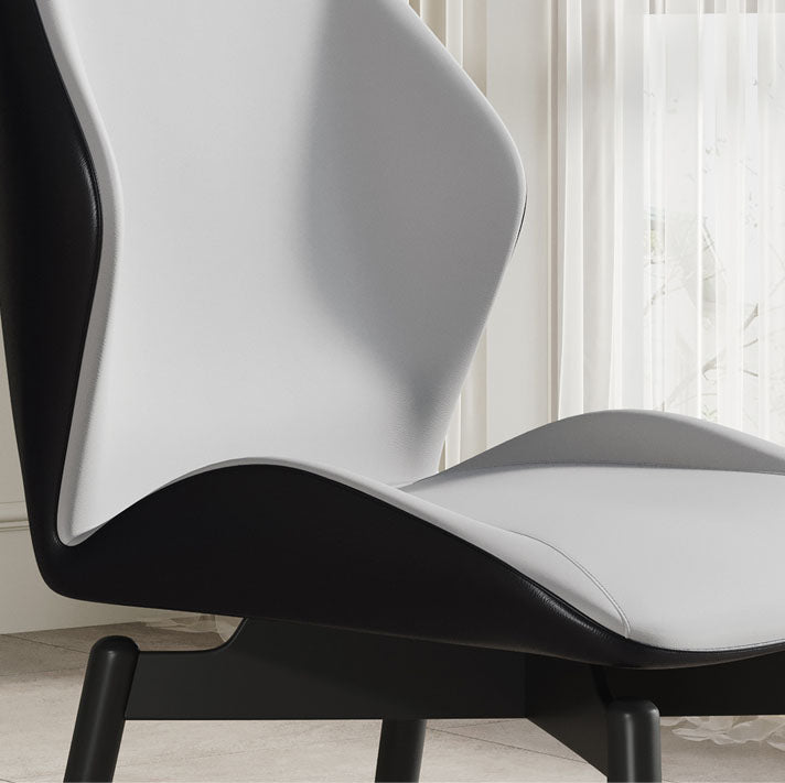 Contemporary Kitchen Arm Chairs Wingback Side Side Chair with Metal Legs Clearhalo 'Dining Chairs' 'Dining Tables & Seating' 'dining_chair' 'furn' 'furn_dining_chair' 'Furniture' 'Kitchen & Dining Furniture' 5709715