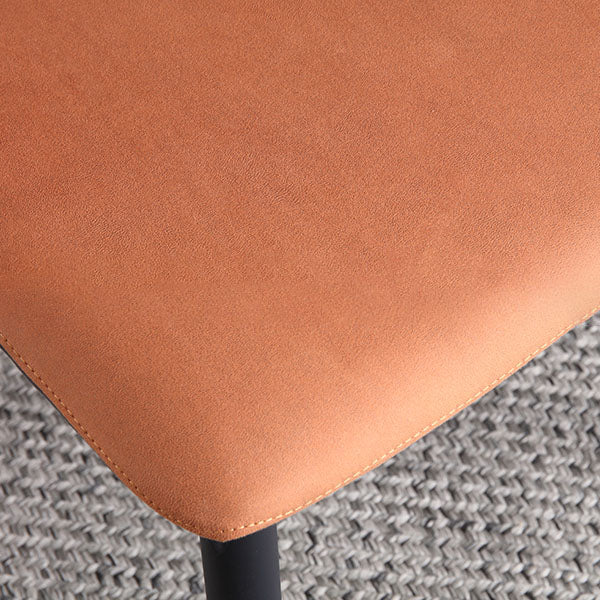 Eigentijdse keukenstoel dineren Open achterstoelstoelen met metalen benen