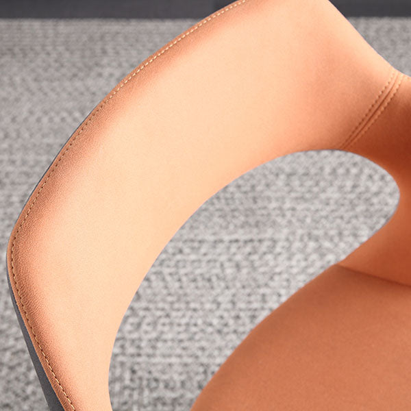 Eigentijdse keukenstoel dineren Open achterstoelstoelen met metalen benen