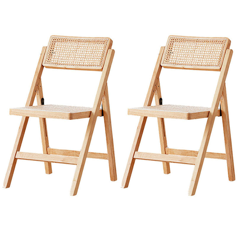 Contemporary Kitchen Chairs Dining Open Back Armless Side Chairs with Wooden Legs Wood 2 Piece Set Clearhalo 'Dining Chairs' 'Dining Tables & Seating' 'dining_chair' 'furn' 'furn_dining_chair' 'Furniture' 'Kitchen & Dining Furniture' 5709780