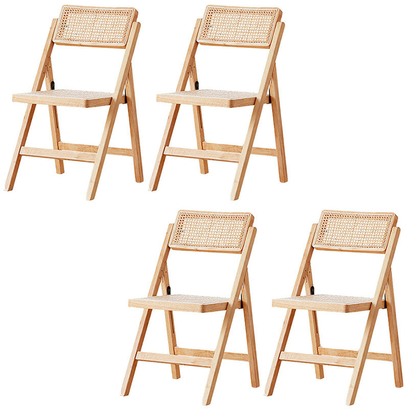 Contemporary Kitchen Chairs Dining Open Back Armless Side Chairs with Wooden Legs Wood 4 Piece Set Clearhalo 'Dining Chairs' 'Dining Tables & Seating' 'dining_chair' 'furn' 'furn_dining_chair' 'Furniture' 'Kitchen & Dining Furniture' 5709782