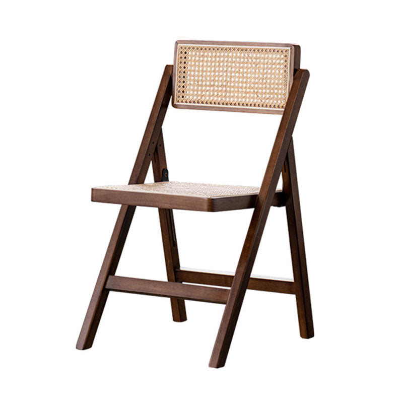 Contemporary Kitchen Chairs Dining Open Back Armless Side Chairs with Wooden Legs Walnut 1 Piece Clearhalo 'Dining Chairs' 'Dining Tables & Seating' 'dining_chair' 'furn' 'furn_dining_chair' 'Furniture' 'Kitchen & Dining Furniture' 5709783