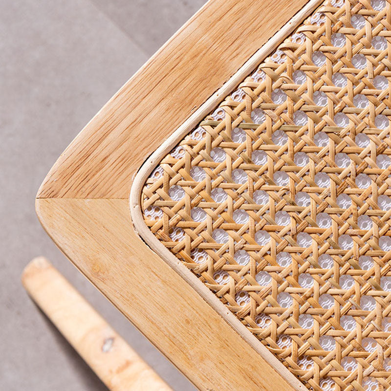 Eigentijdse keukenstoelen dineren open achterste armloze zijstoel met houten benen