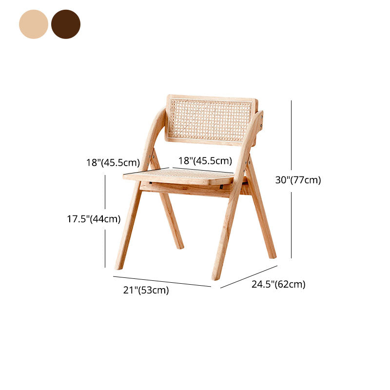 Eigentijdse keukenstoelen dineren open achterste armloze zijstoel met houten benen