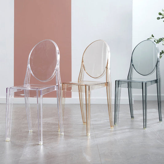 King Louis Back Chair Scandinavian Acrylic Dining Kitchen Room Armchair