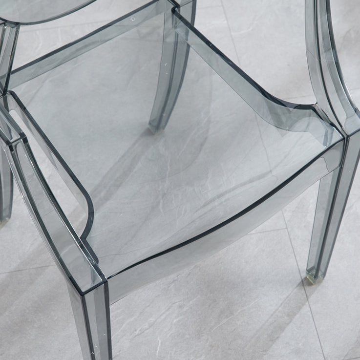 King Louis Back Chair Scandinavian Acryl Dining Kitchen Room fauteuil fauteuil