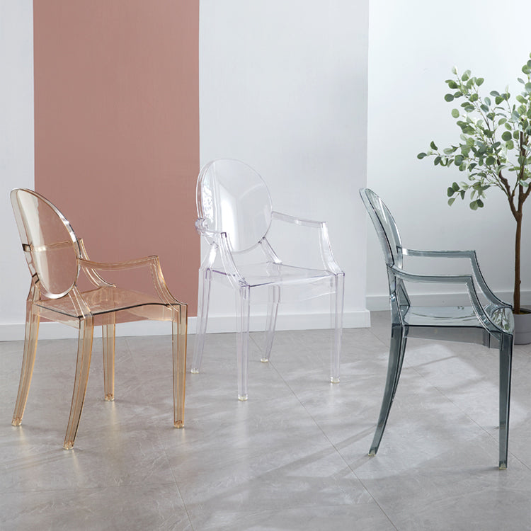 King Louis Back Chair Scandinavian Acryl Dining Kitchen Room fauteuil fauteuil