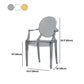 King Louis Back Chair Scandinavian Acryl Dining Kitchen Room fauteuil fauteuil