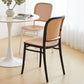 Contemporary Style Kitchen Chairs Dining Armless Side Chairs with Plastic Legs