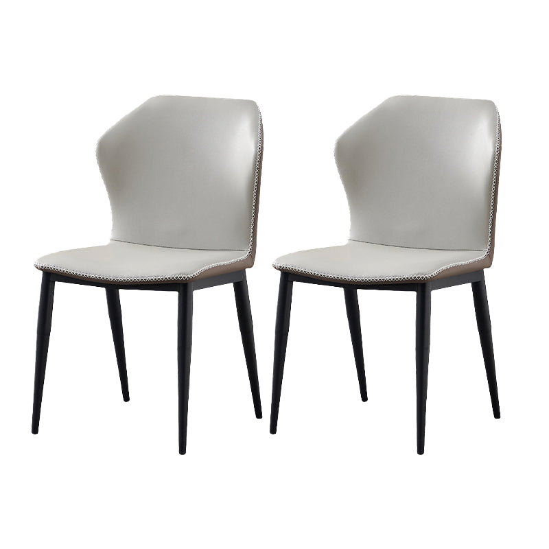 Wingback stoel metalen industriële keuken eetkamer zijstoel