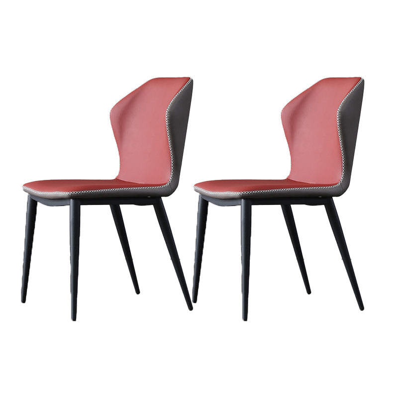 Wingback stoel metalen industriële keuken eetkamer zijstoel