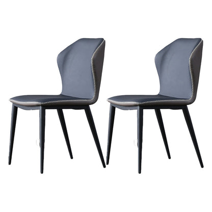 Wingback stoel metalen industriële keuken eetkamer zijstoel