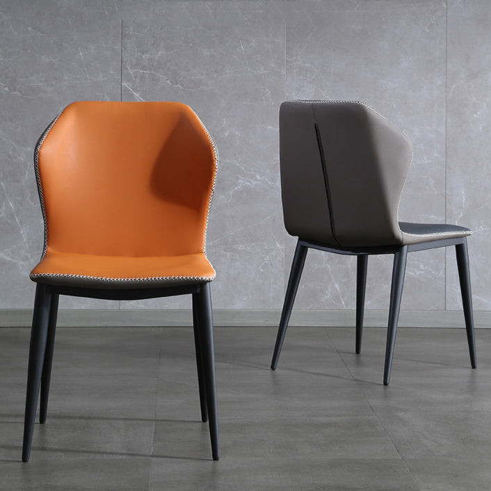 Wingback stoel metalen industriële keuken eetkamer zijstoel