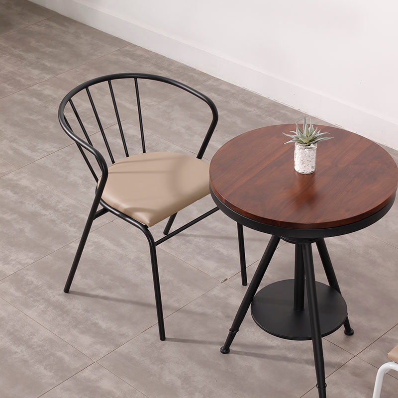 Contemporary Chairs Dining Arm Windsor Back Side Chairs with Metal Legs for Kitchen Clearhalo 'Dining Chairs' 'Dining Tables & Seating' 'dining_chair' 'furn' 'furn_dining_chair' 'Furniture' 'Kitchen & Dining Furniture' 5709922
