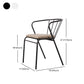 Contemporary Chairs Dining Arm Windsor Back Side Chairs with Metal Legs for Kitchen Clearhalo 'Dining Chairs' 'Dining Tables & Seating' 'dining_chair' 'furn' 'furn_dining_chair' 'Furniture' 'Kitchen & Dining Furniture' 5709932