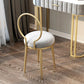 Scandinavian Open Back Armless Dining Chairs Upholstered Side Chairs