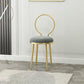 Scandinavian Open Back Armless Dining Chairs Upholstered Side Chairs