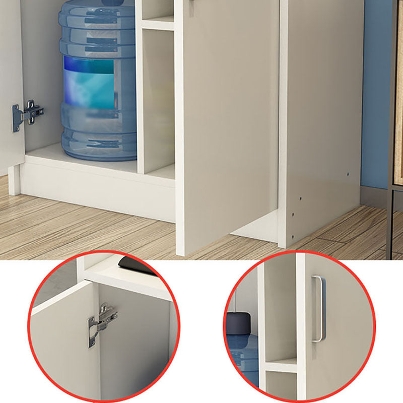 Moderner technischer Holz Sideboard Esszimmer 33 "H 2 Türen Buffet Server