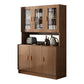 Server a buffet da 71,6 "moderni in legno ingegnerizzato con porte di vetro