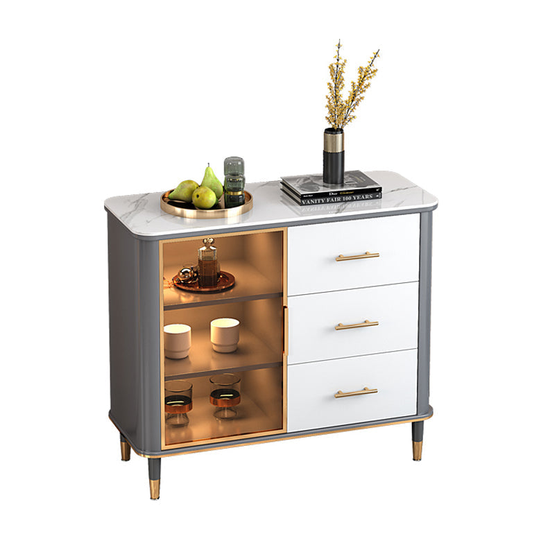 Glam Dining Room Sideboard Cassetti da tavolo e sideboard
