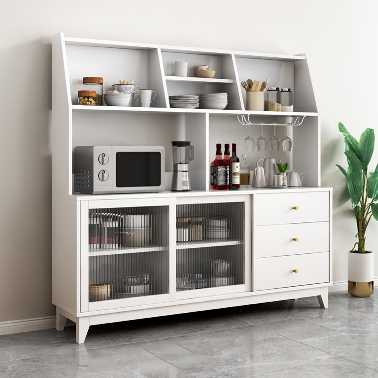 Sideboard in stile glam Sidebocchetto scorrevole in vetro per sala da pranzo