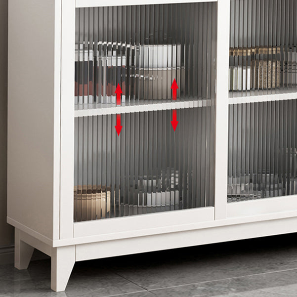 Sideboard in stile glam Sidebocchetto scorrevole in vetro per sala da pranzo