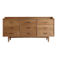 Sideboard moderno a 9 cassetto SIMPLICE SEMPLICE PINE PINE LEGNO PEGNO PER LA PAGA