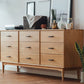 Sideboard moderno a 9 cassetto SIMPLICE SEMPLICE PINE PINE LEGNO PEGNO PER LA PAGA