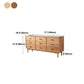 Sideboard moderno a 9 cassetto SIMPLICE SEMPLICE PINE PINE LEGNO PEGNO PER LA PAGA