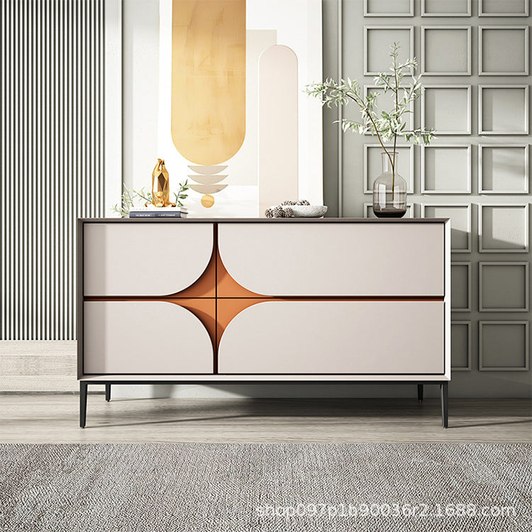 Modern 4-Drawer Sideboard Simple Wood Buffet Table for Dining Room Clearhalo 'buffet_sideboard' 'Buffets & Sideboards' 'furn' 'furn_buffet_sideboard' 'Furniture' 'Kitchen & Dining Furniture' 5710151