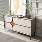 Modern 4-Drawer Sideboard Simple Wood Buffet Table for Dining Room Clearhalo 'buffet_sideboard' 'Buffets & Sideboards' 'furn' 'furn_buffet_sideboard' 'Furniture' 'Kitchen & Dining Furniture' 5710153