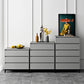 Mobile sideboard del soggiorno in legno moderno moderno server buffet con cassetto