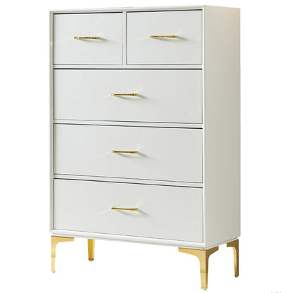 Modern Style Sideboard Table with Engineered Wood Drawers and Storage Buffet Server 31"L x 14"W x 47"H White Clearhalo 'buffet_sideboard' 'Buffets & Sideboards' 'furn' 'furn_buffet_sideboard' 'Furniture' 'Kitchen & Dining Furniture' 5710266