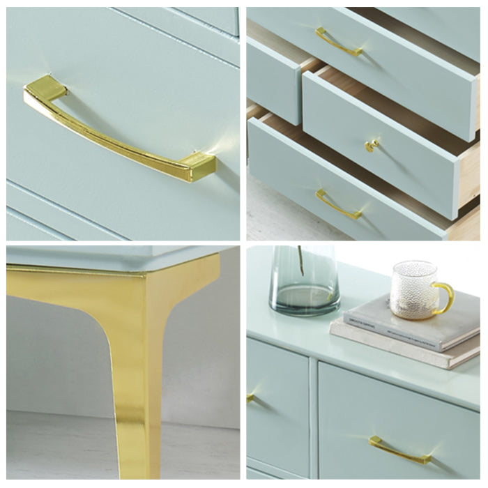 Modern Style Sideboard Table with Engineered Wood Drawers and Storage Buffet Server Clearhalo 'buffet_sideboard' 'Buffets & Sideboards' 'furn' 'furn_buffet_sideboard' 'Furniture' 'Kitchen & Dining Furniture' 5710273