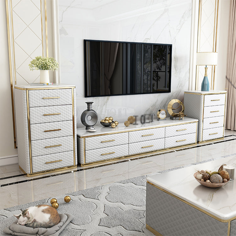 Gabinetto del salotto del soggiorno in legno Glam server buffet con cassetto