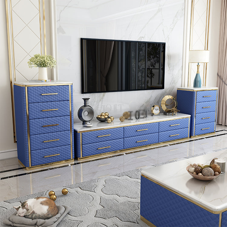 Gabinetto del salotto del soggiorno in legno Glam server buffet con cassetto