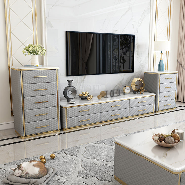 Gabinetto del salotto del soggiorno in legno Glam server buffet con cassetto