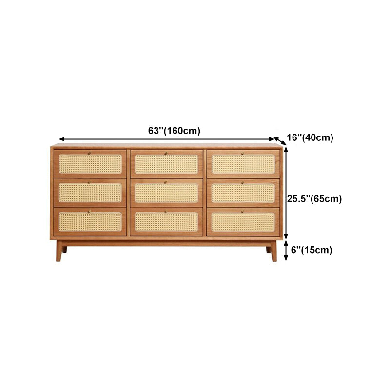 Modern Beige Sideboard Simple Pine Wood Buffet Table with Drawer for Dining Room Clearhalo 'buffet_sideboard' 'Buffets & Sideboards' 'furn' 'furn_buffet_sideboard' 'Furniture' 'Kitchen & Dining Furniture' 5710359