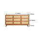 Modern Beige Sideboard Simple Pine Wood Buffet Table with Drawer for Dining Room Clearhalo 'buffet_sideboard' 'Buffets & Sideboards' 'furn' 'furn_buffet_sideboard' 'Furniture' 'Kitchen & Dining Furniture' 5710360