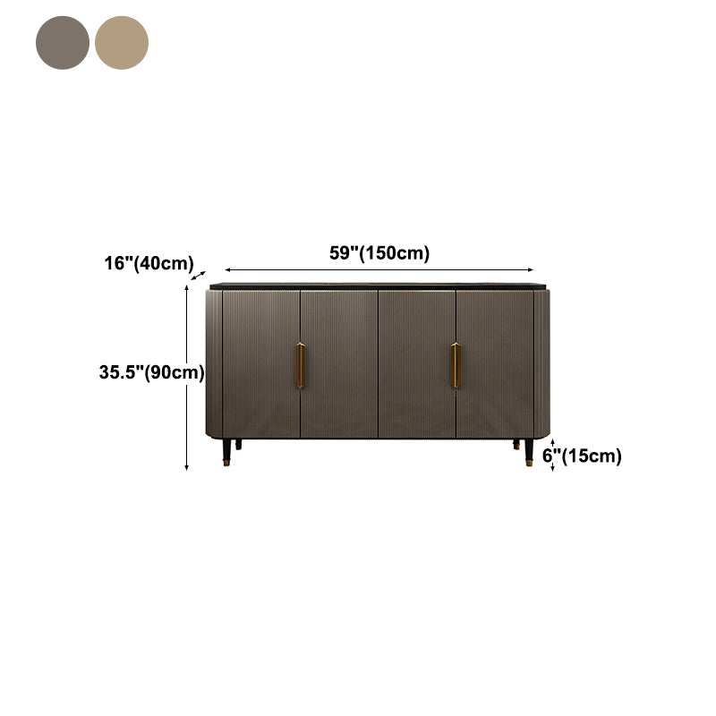 Sala da pranzo a buffet in stile glam 35,4 "H 4 porte buffet server