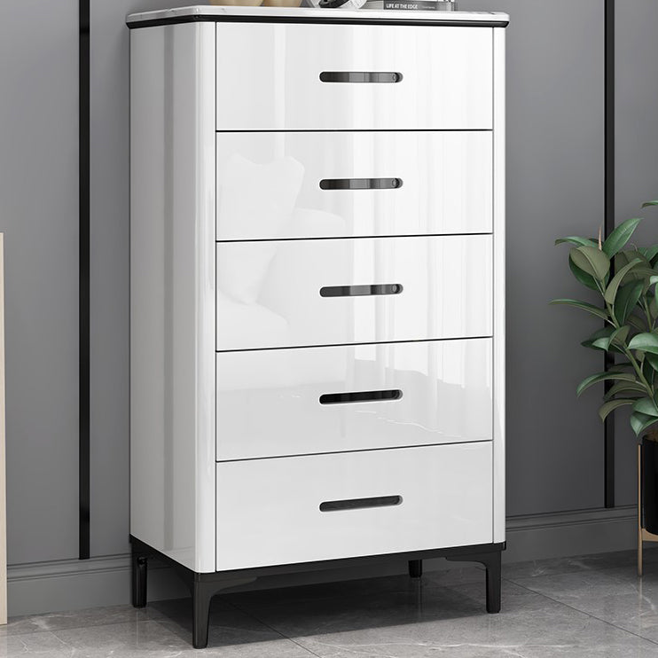 White Marble Buffet/Console Living Room Modern Sideboard Table with Drawers Clearhalo 'buffet_sideboard' 'Buffets & Sideboards' 'furn' 'furn_buffet_sideboard' 'Furniture' 'Kitchen & Dining Furniture' 5710403