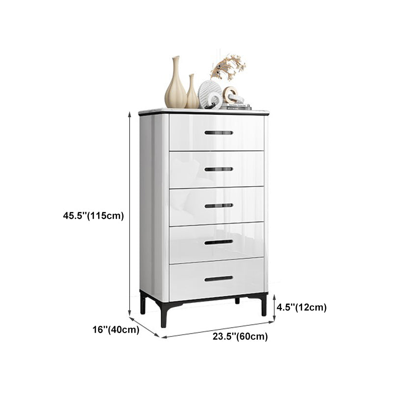 White Marble Buffet/Console Living Room Modern Sideboard Table with Drawers Clearhalo 'buffet_sideboard' 'Buffets & Sideboards' 'furn' 'furn_buffet_sideboard' 'Furniture' 'Kitchen & Dining Furniture' 5710417