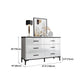White Marble Buffet/Console Living Room Modern Sideboard Table with Drawers Clearhalo 'buffet_sideboard' 'Buffets & Sideboards' 'furn' 'furn_buffet_sideboard' 'Furniture' 'Kitchen & Dining Furniture' 5710418