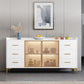 Galm ingegnerizzato in legno sideboard credenza regolabile scaffalatura con cassetto per soggiorno