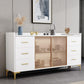 Galm ingegnerizzato in legno sideboard credenza regolabile scaffalatura con cassetto per soggiorno