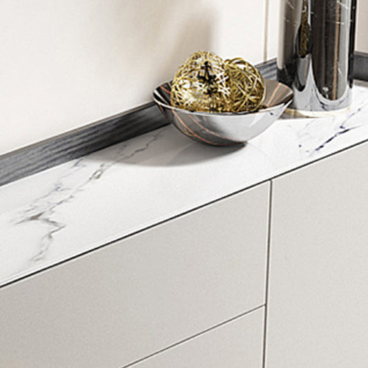 Server moderno moderno del salotto del soggiorno in legno con archiviazione